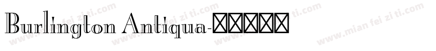 Burlington Antiqua字体转换